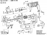 Bosch 0 601 164 703 Gbm 10-2 Re Drill 220 V / Eu Spare Parts